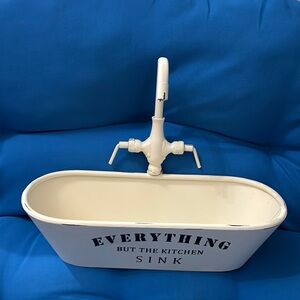 Pier1 Imports Everything But The kitchen Sink Colored White And Black Decoration
